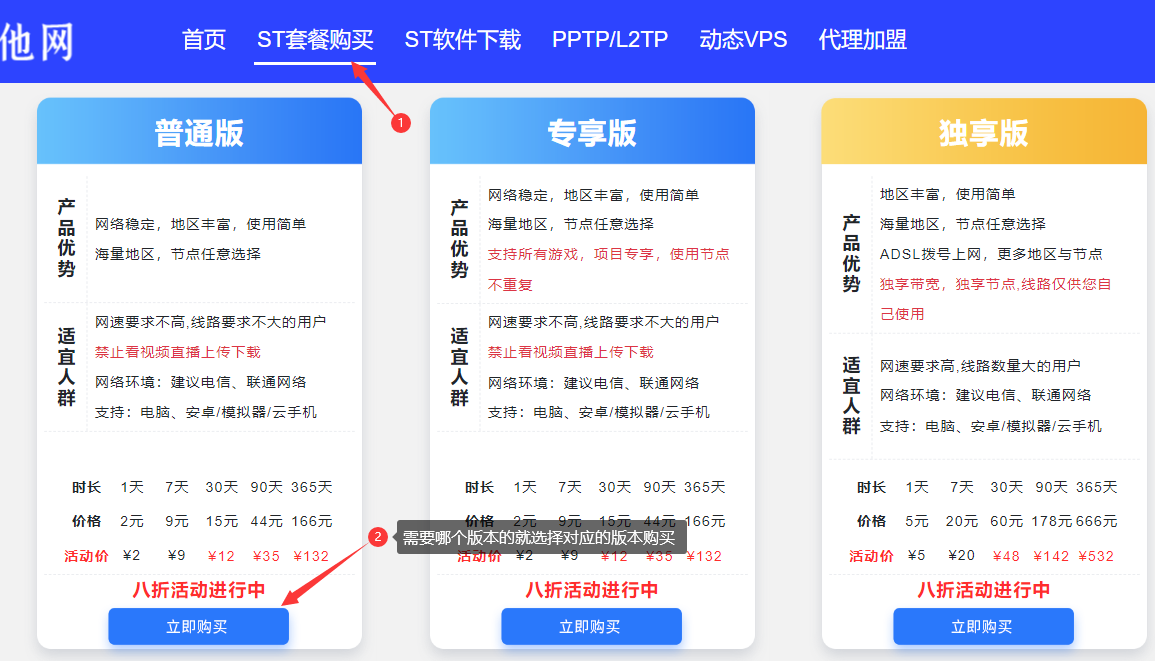 购买2-ST加速器